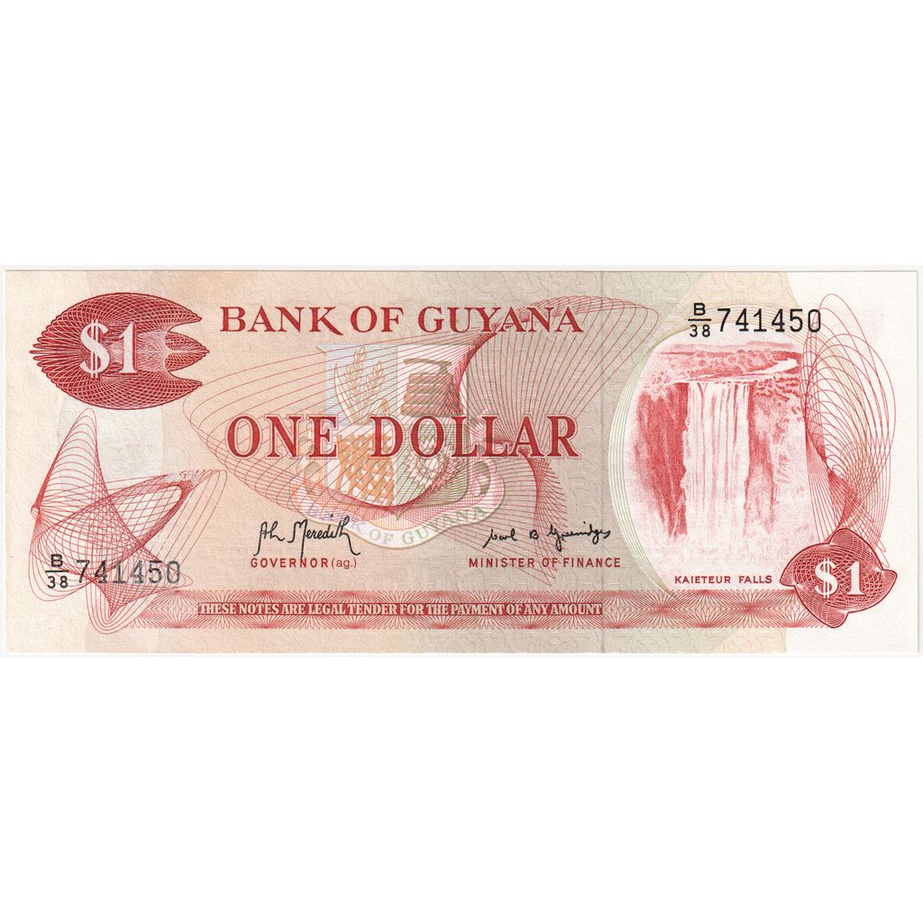 Guyana, 
  
  1 dolár, 
  
  UNC(65-70)