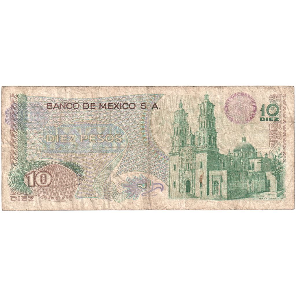 Mexiko, 
  
  10 pesos, 
  
  1975-03-15