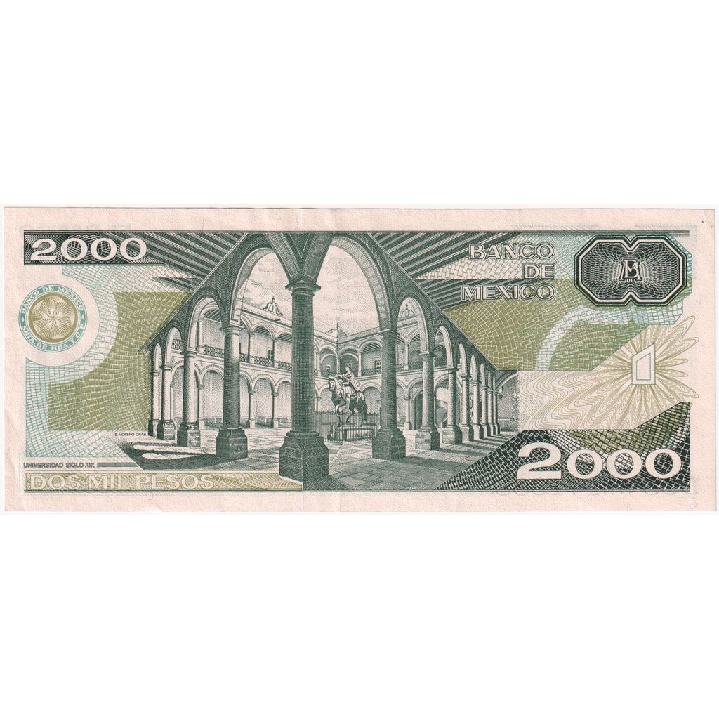 Mexiko, 
  
  2 000 pesos, 
  
  1987-02-24