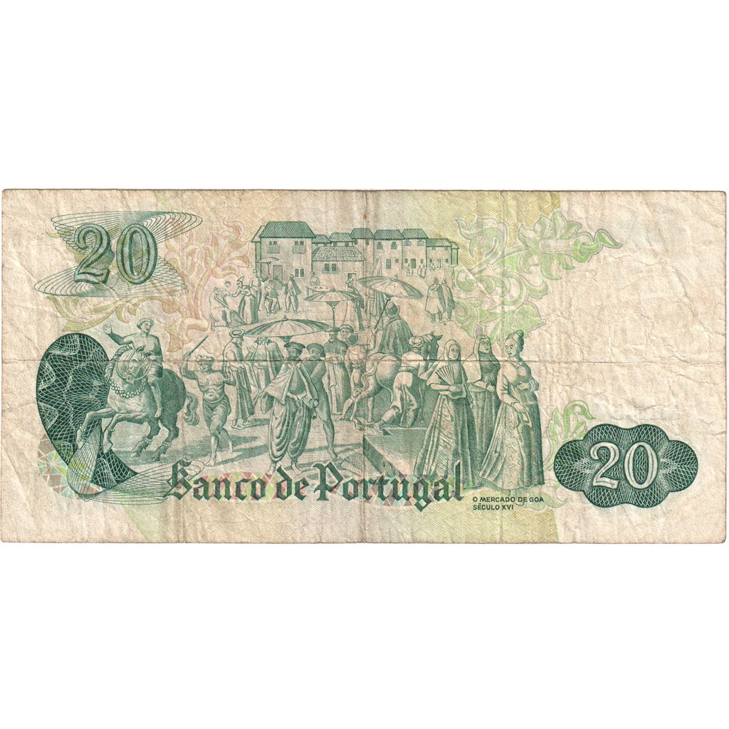 Portugalsko, 
  
  20 Escudos, 
  
  1971-07-27