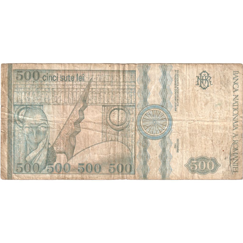 Rumunsko, 
  
  500 lei, 
  
  12-1992