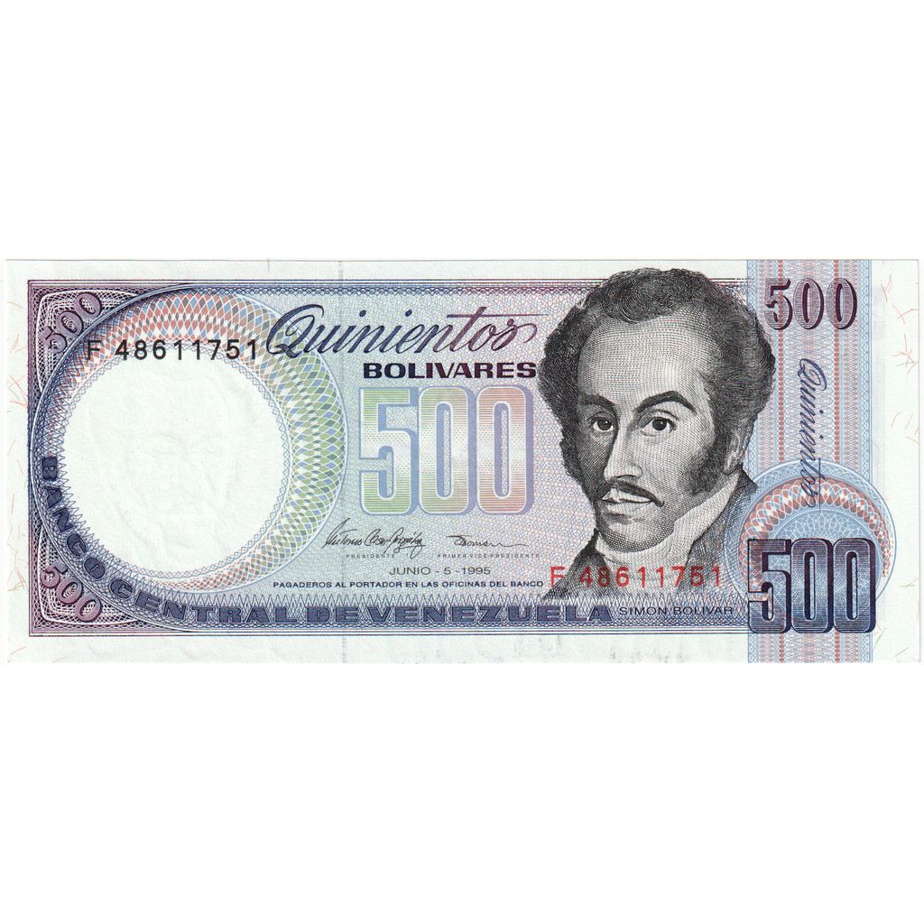 Venezuela, 
  
  500 Bolivarov, 
  
  1995-06-05