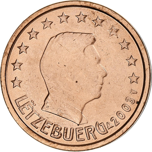 Luxembursko, 
  
  Henri, 
  
  2 euro centy