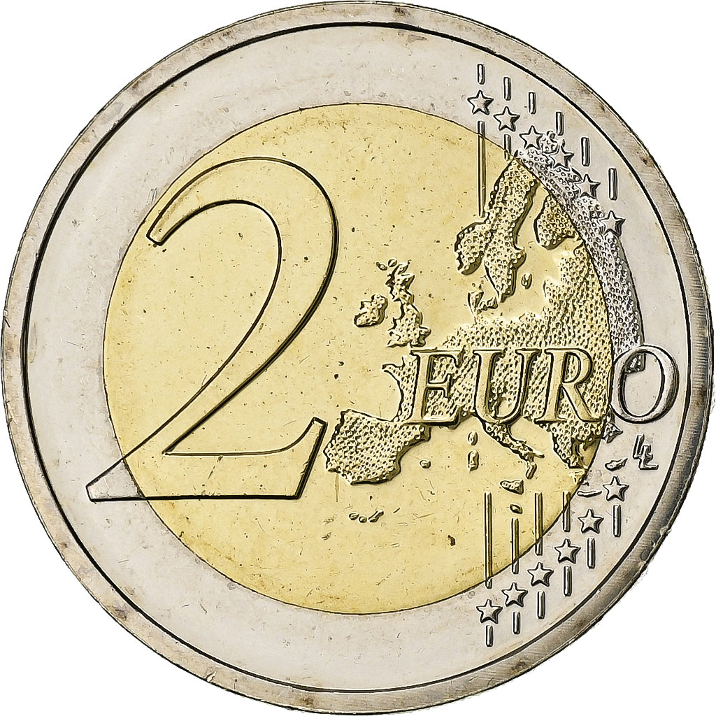 Holandsko, 
  
  2 eurá, 
  
  Drapeau européen