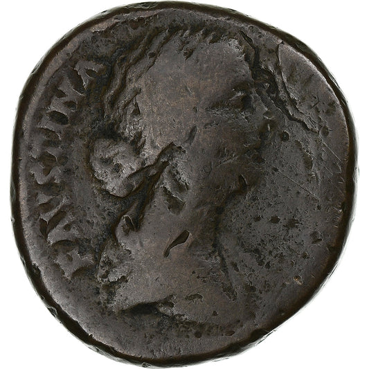 Faustína II. 
  
  Sestertius, 
  
  161-176