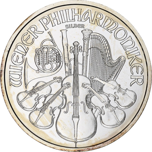 Rakúsko, 
  
  1-1/2 eura / 1 oz, 
  
  filharmonický orchester