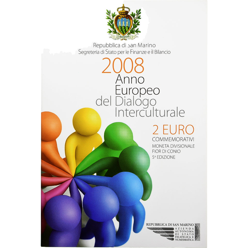 San Marino, 
  
  2 eurá, 
  
  Anno Europeo del dialogo interculturale