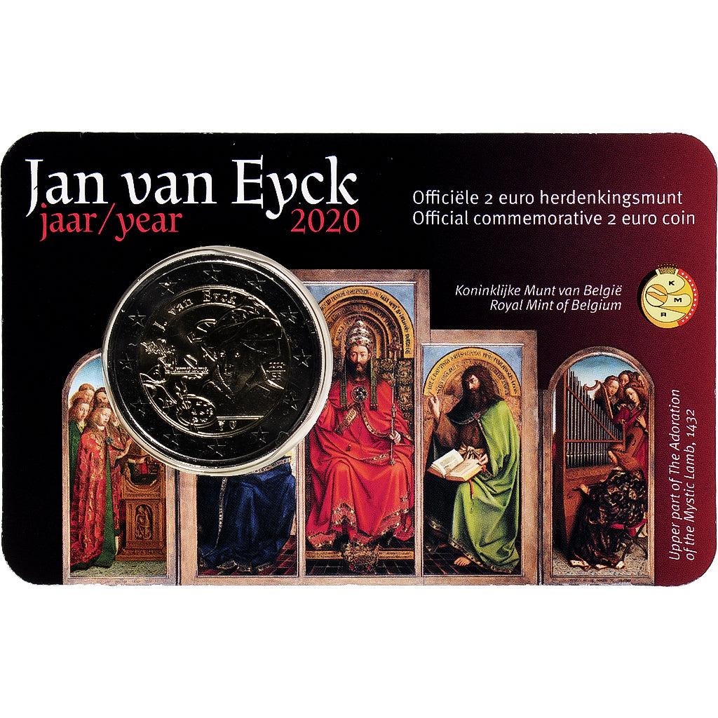 Belgicko, 
  
  2 eurá, 
  
  Ján Van Eyck