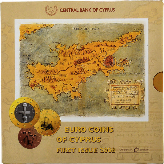 Cyprus, 
  
  Set 1 ct. - 2 eurá, 
  
  FDC