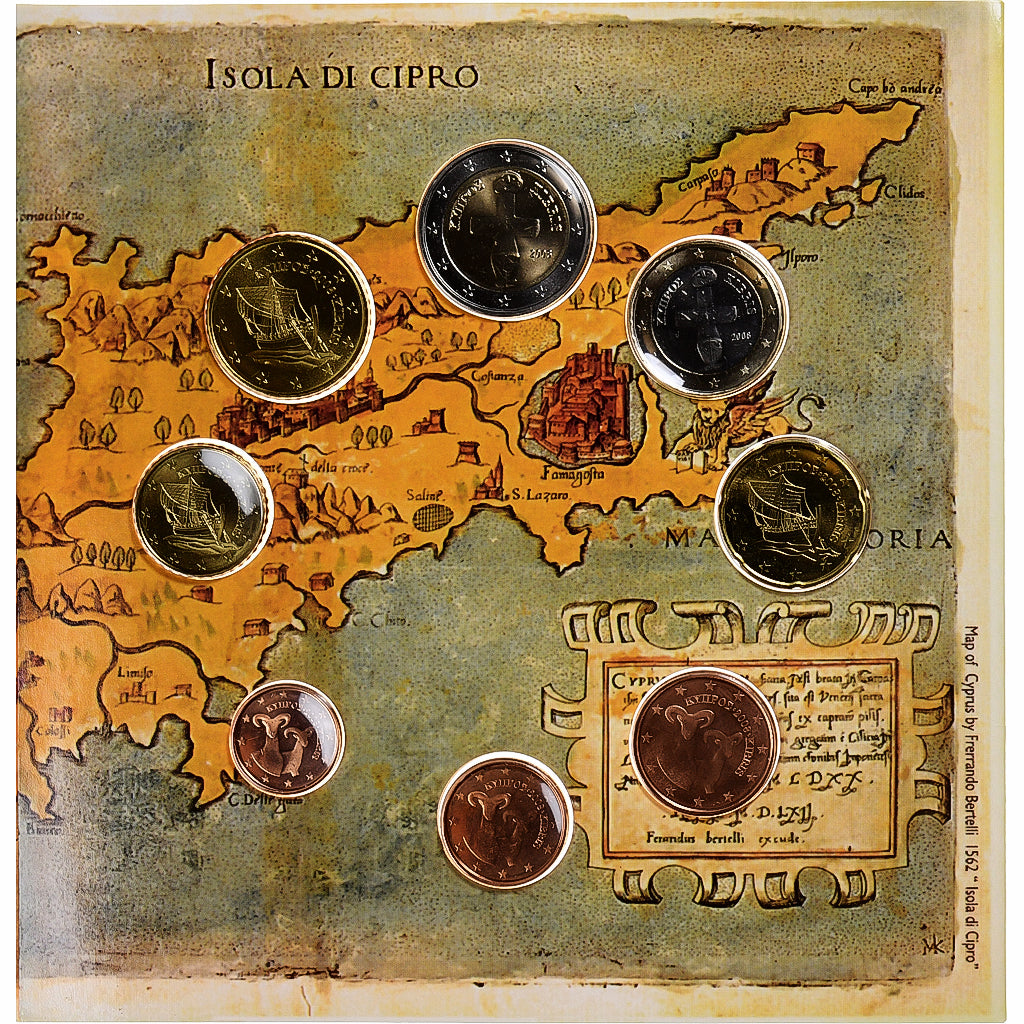 Cyprus, 
  
  Set 1 ct. - 2 eurá, 
  
  FDC