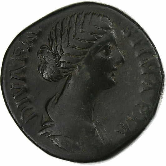 Diva Faustína II. 
  
  Sestertius, 
  
  176-180