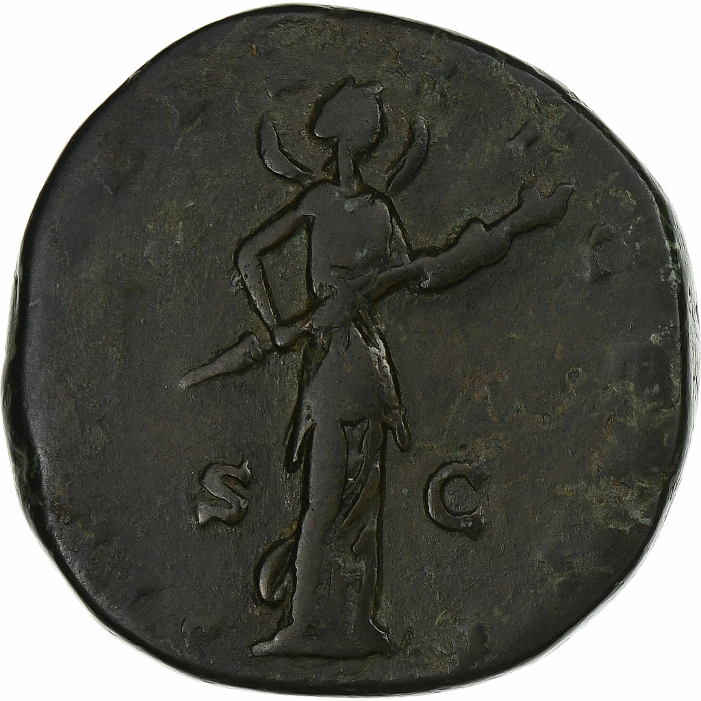 Diva Faustína II. 
  
  Sestertius, 
  
  176-180