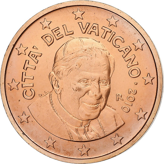 Vatikán, 
  
  Benedikt XVI. 
  
  2 euro centy