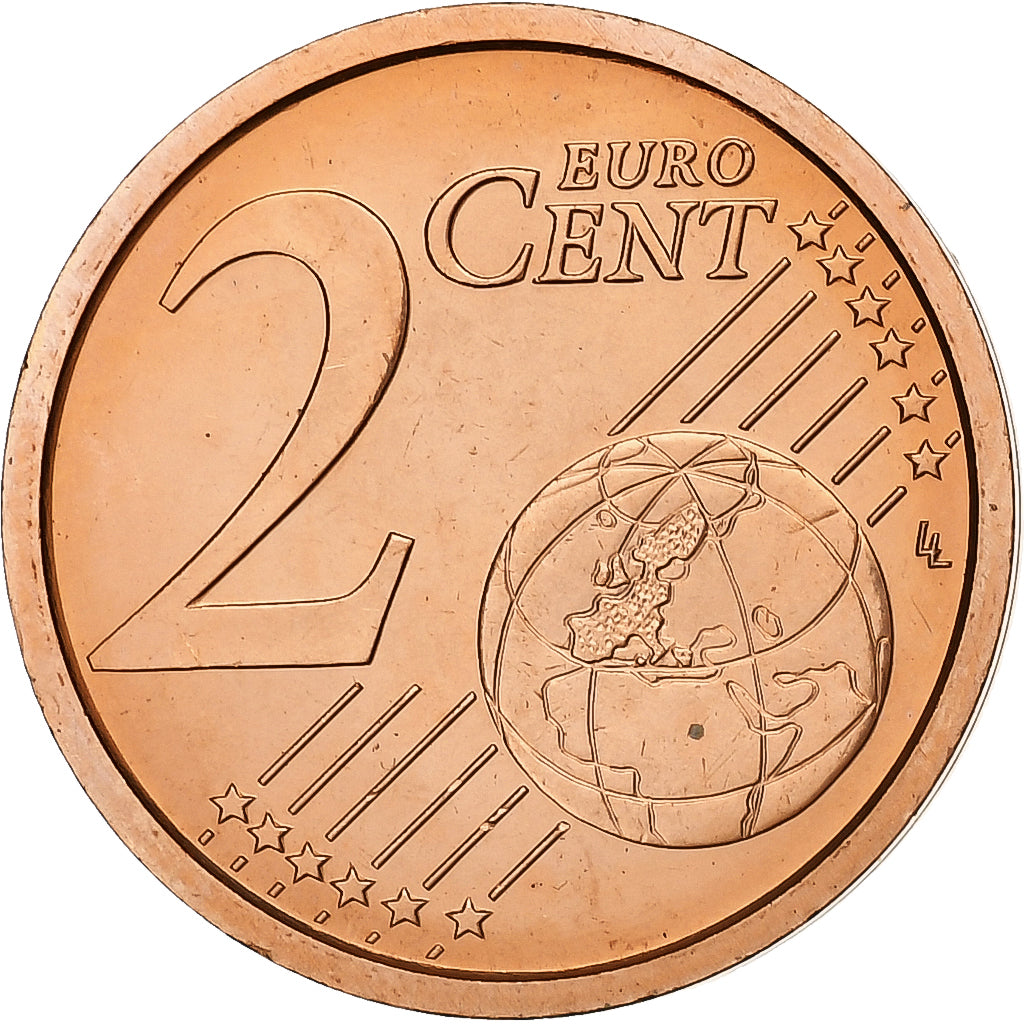 Vatikán, 
  
  Benedikt XVI. 
  
  2 euro centy