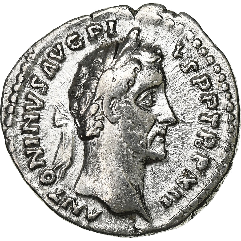 Antoninus Pius, 
  
  denár, 
  
  148-149