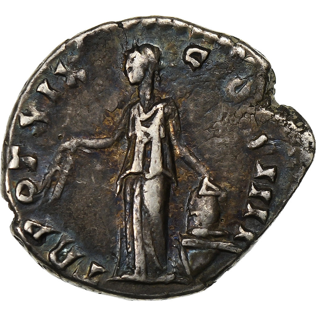 Antoninus Pius, 
  
  denár, 
  
  155-156