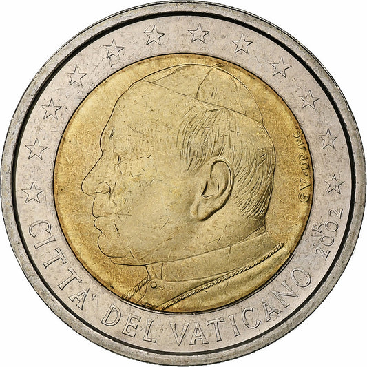 Vatikán, 
  
  Jean-Paul II, 
  
  2 eurá