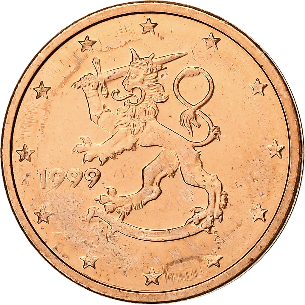 Fínsko, 
  
  2 euro centy, 
  
  1999