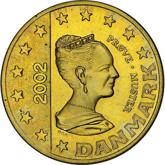 Dánsko, 
  
  Margrethe II, 
  
  50 euro centov