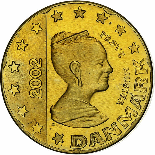 Dánsko, 
  
  Margrethe II, 
  
  20 euro centov