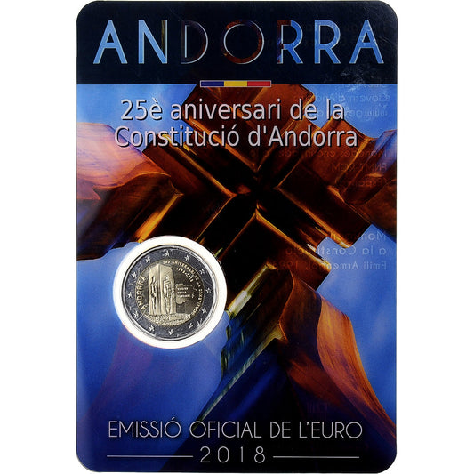 Andorra, 
  
  2 eurá, 
  
  ústava