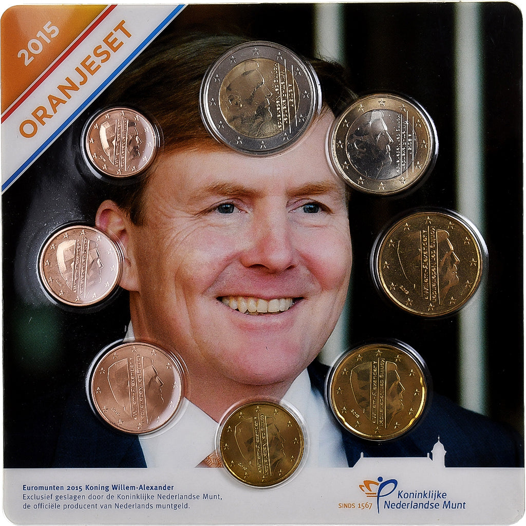 Holandsko, 
  
  Willem-Alexander, 
  
  1 cent až 2 eurá