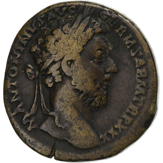 Marcus Aurelius, 
  
  Sestertius, 
  
  175-176