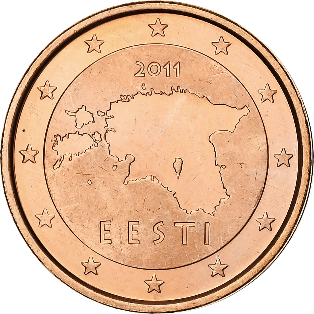 Estónsko, 
  
  2 euro centy, 
  
  BU