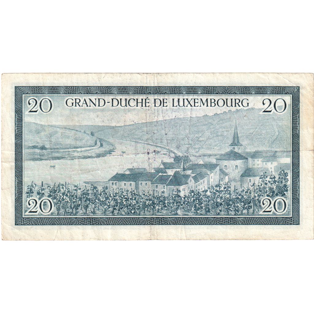 Luxembursko, 
  
  20 frankov, 
  
  VF(30-35)