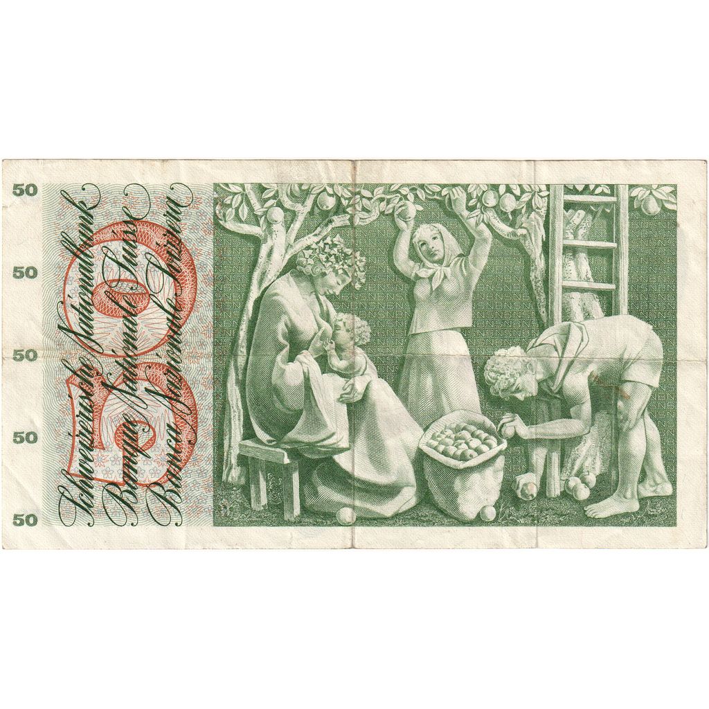 Švajčiarsko, 
  
  50 Franken, 
  
  1969-01-15