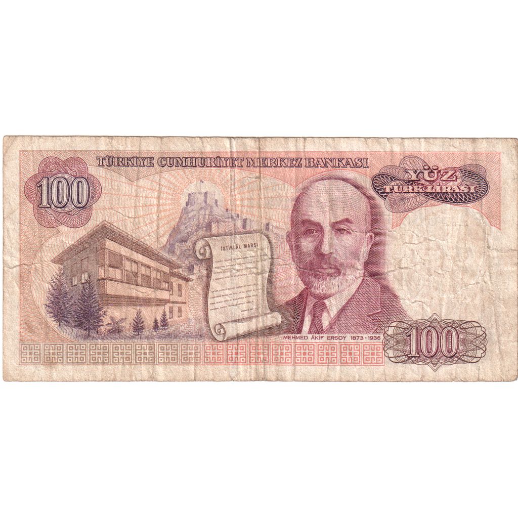 Turecko, 
  
  100 lír, 
  
  1970-01-14