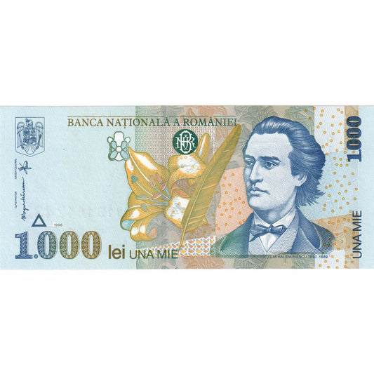 bankovka, 
  
  Rumunsko, 
  
  1000 lei