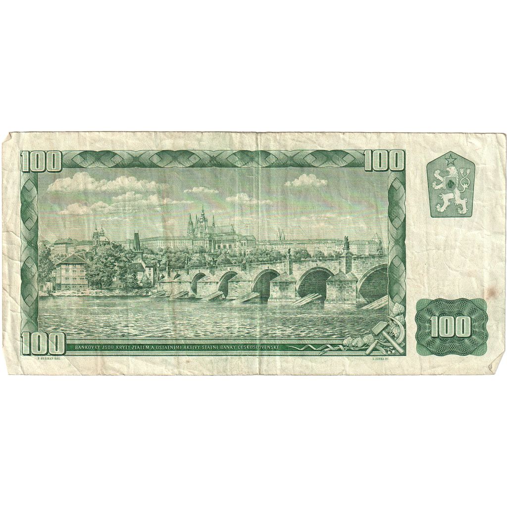 Československo, 
  
  100 korún, 
  
  1961