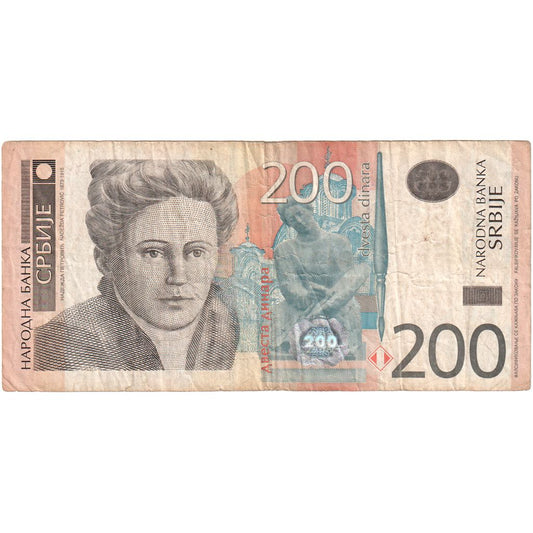 Srbsko, 
  
  200 dinárov, 
  
  VF(30-35)