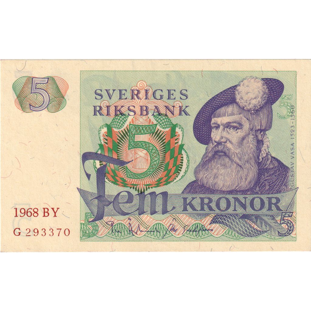 Švédsko, 
  
  5 korún, 
  
  UNC(65-70)