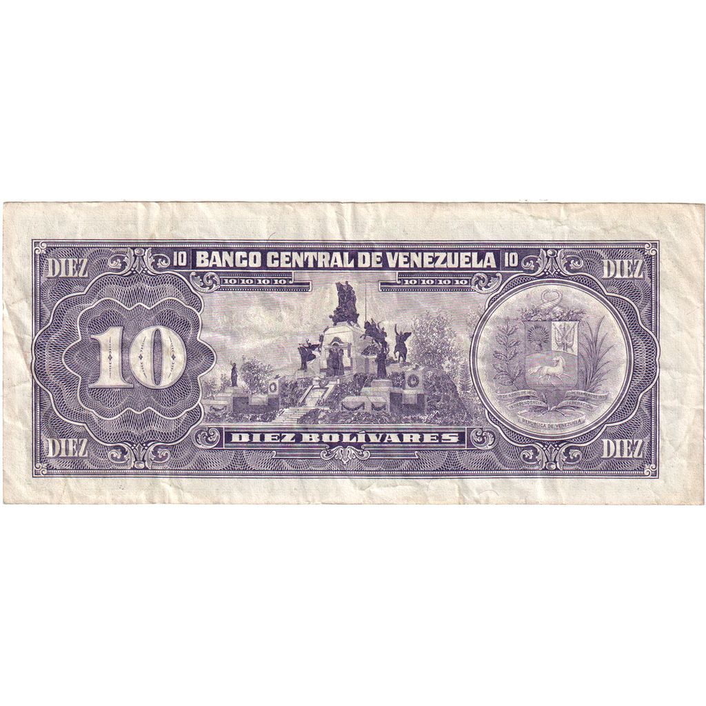 Venezuela, 
  
  10 bolívarov, 
  
  1990-05-31