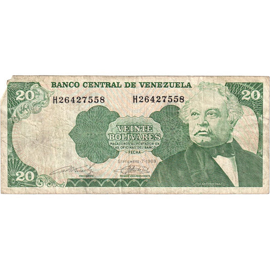 Venezuela, 
  
  20 Bolivarov, 
  
  7. 9. 1989