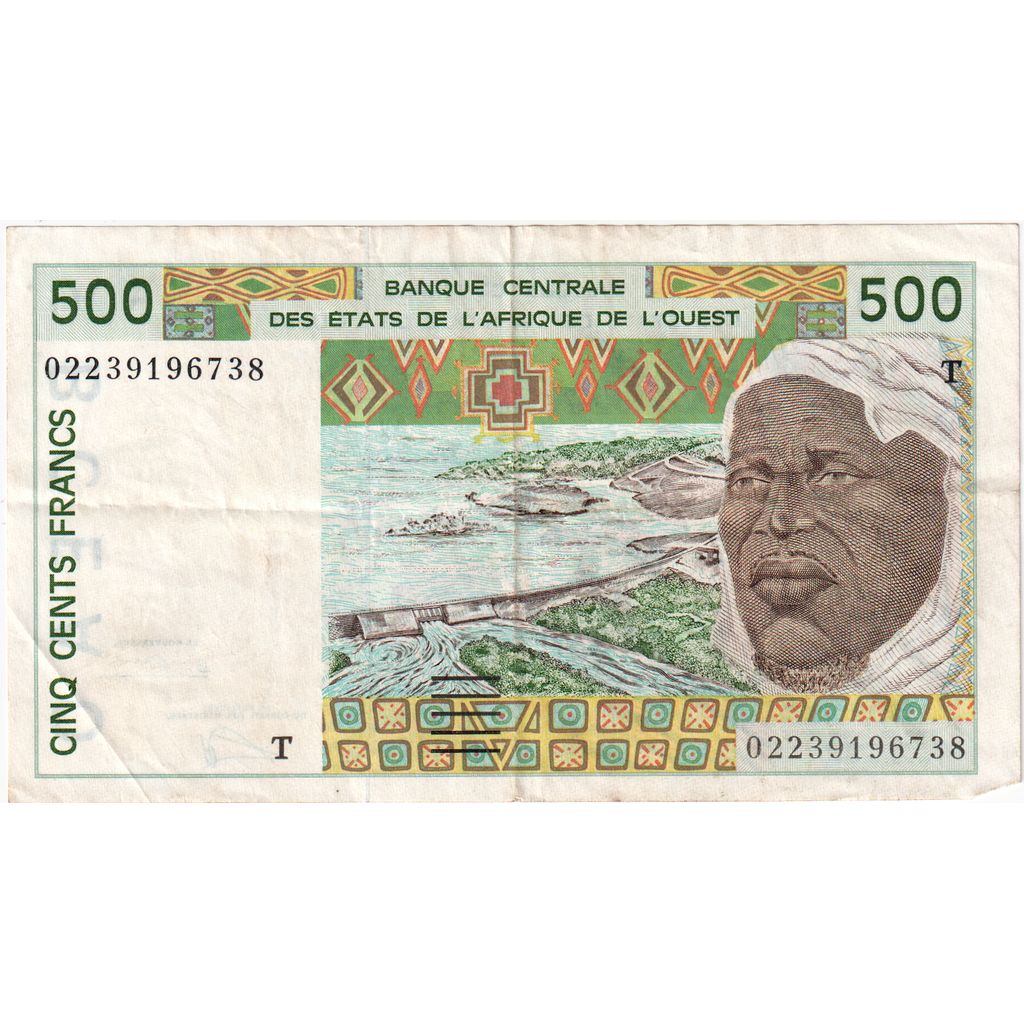 štáty západnej Afriky, 
  
  500 frankov, 
  
  Nedatované (2002)