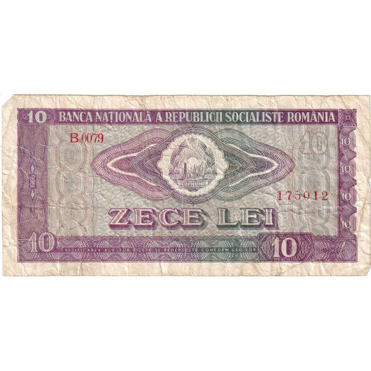 Rumunsko, 
  
  10 Lei, 
  
  VF(20-25)