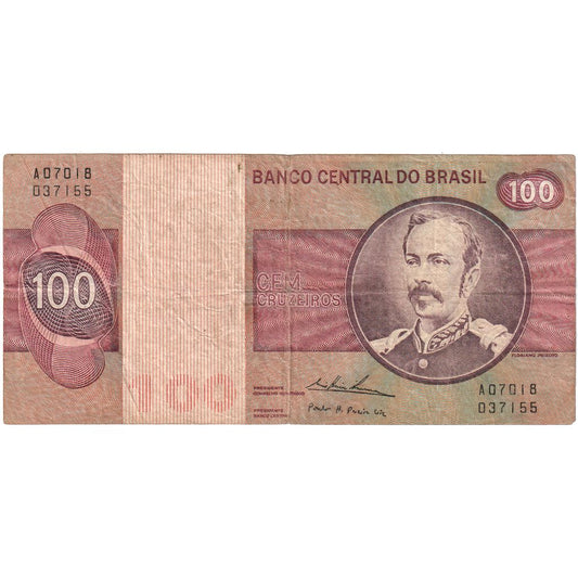 Brazília, 
  
  100 Cruzeiros, 
  
  VF(30-35)