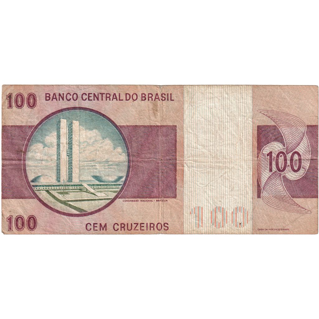 Brazília, 
  
  100 Cruzeiros, 
  
  VF(30-35)