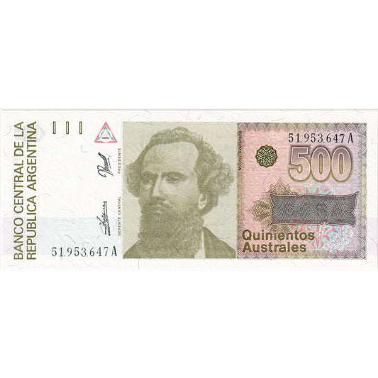 Argentína, 
  
  500 Austrálčanov, 
  
  UNC(65-70)