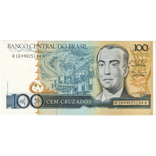 Brazília, 
  
  100 Cruzados, 
  
  UNC(65-70)