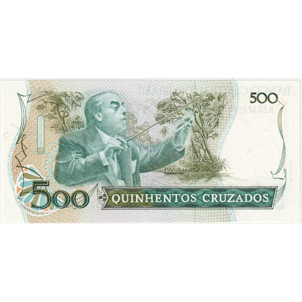 Brazília, 
  
  500 Cruzados, 
  
  UNC(65-70)