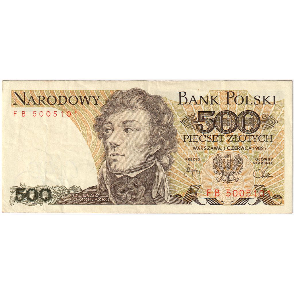 Poľsko, 
  
  500 zlotých, 
  
  EF(40-45)