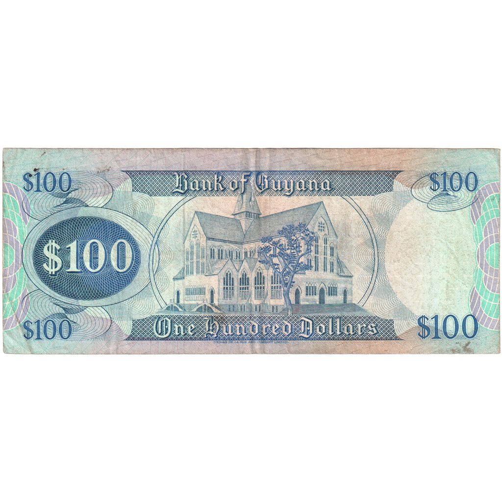 Guyana, 
  
  100 dolárov, 
  
  EF(40-45)