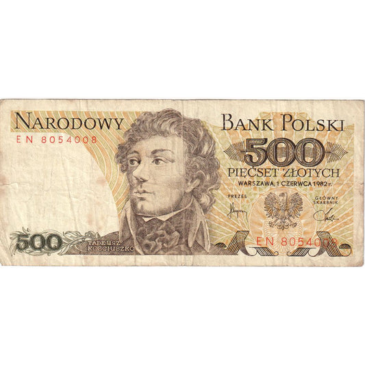 Poľsko, 
  
  500 zlotých, 
  
  VF(20-25)