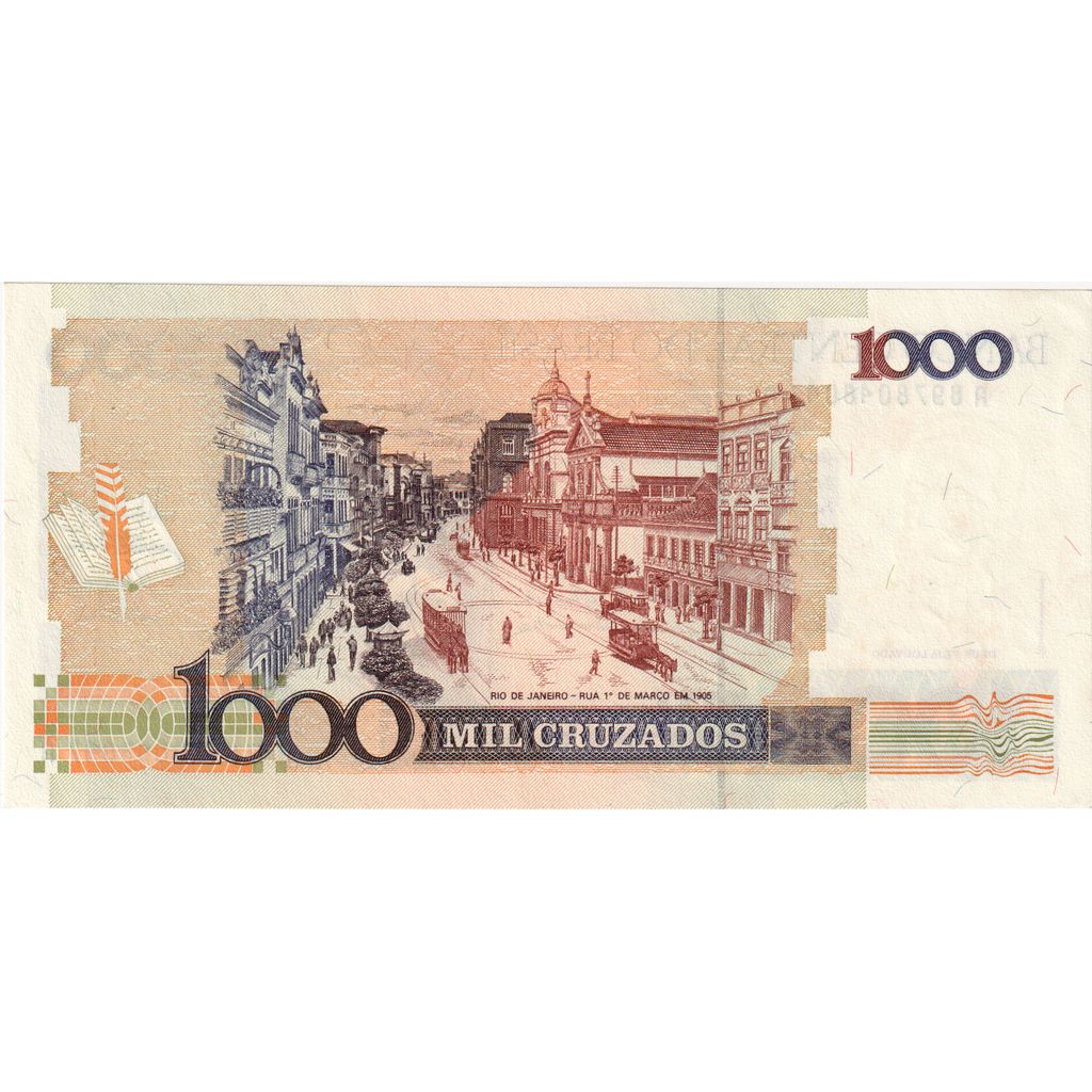 Brazília, 
  
  1000 Cruzados, 
  
  KM: 213b