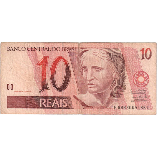 Brazília, 
  
  10 realov, 
  
  VF(20-25)