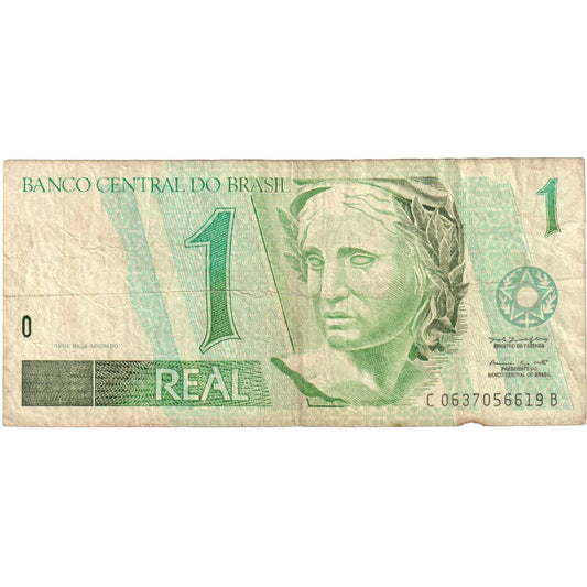 Brazília, 
  
  1 Real, 
  
  VF(20-25)